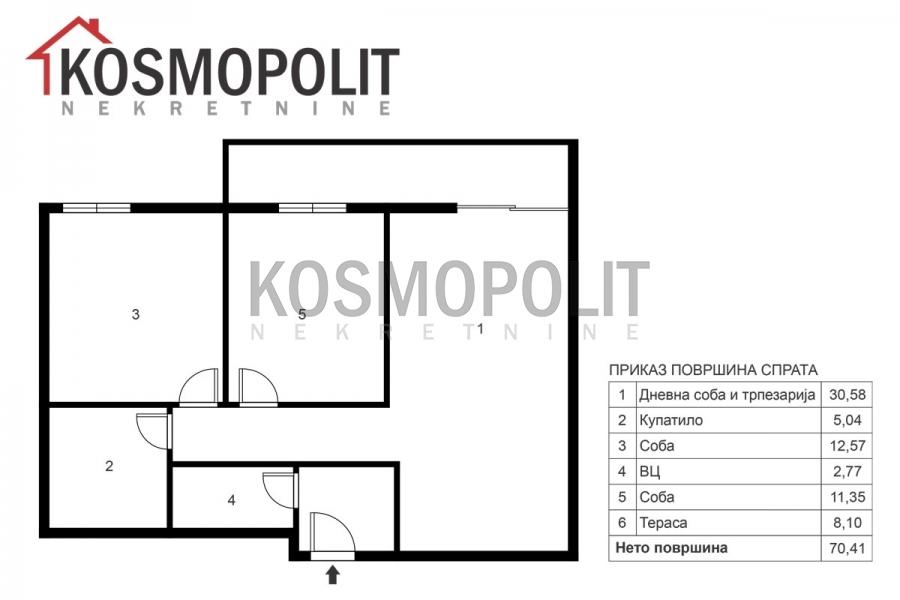 Prodaja, Pančevo - centar - 70m2